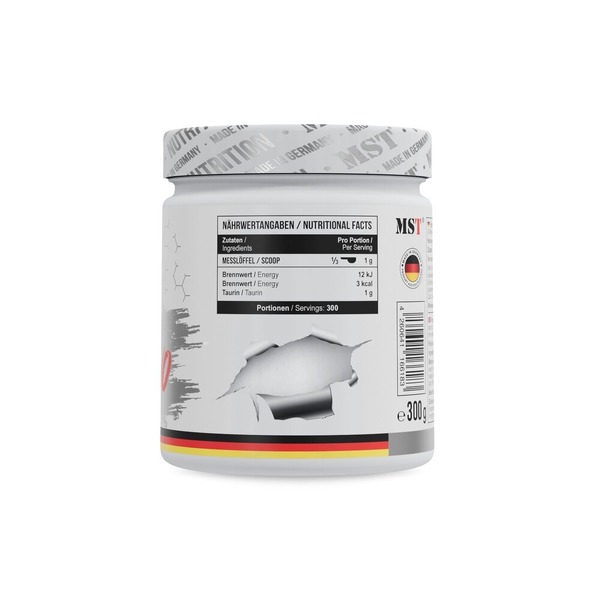 Таурин MST Nutrition Taurine, 300 грамм. Фото 2