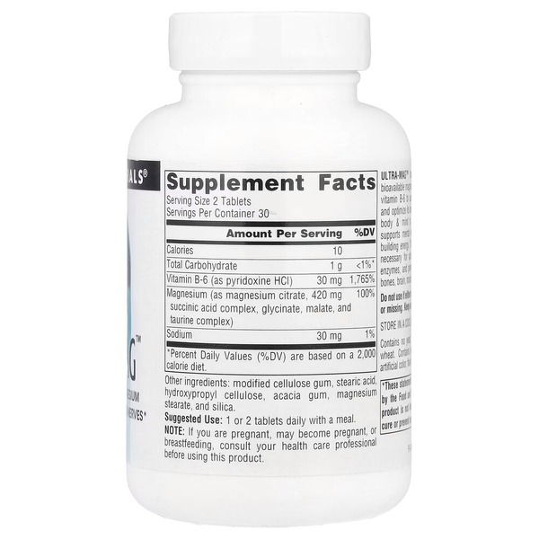 Комплекс магния Source Naturals Ultra-Mag, 60 таблеток из пяти форм. Фото 2