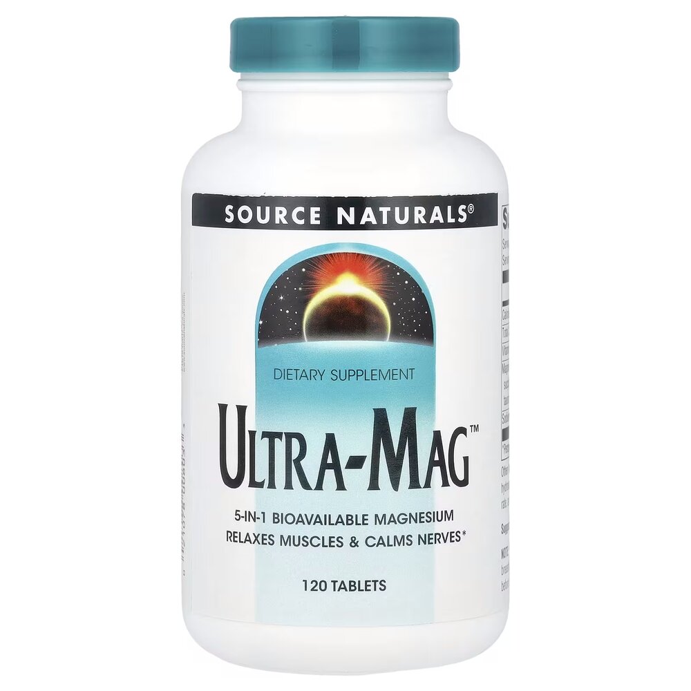 Комплекс магнию Source Naturals Ultra-Mag, 120 таблеток из пяти форм