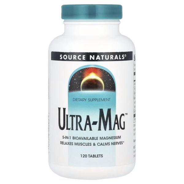 Комплекс магния Source Naturals Ultra-Mag, 120 таблеток з п'яти форм