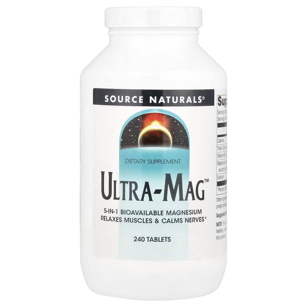 Комплекс магния Source Naturals Ultra-Mag, 240 таблеток из пяти форм