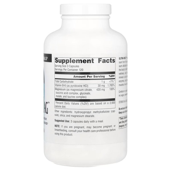 Комплекс магния Source Naturals Ultra-Mag, 360 вегакапсул из пяти форм. Фото 2