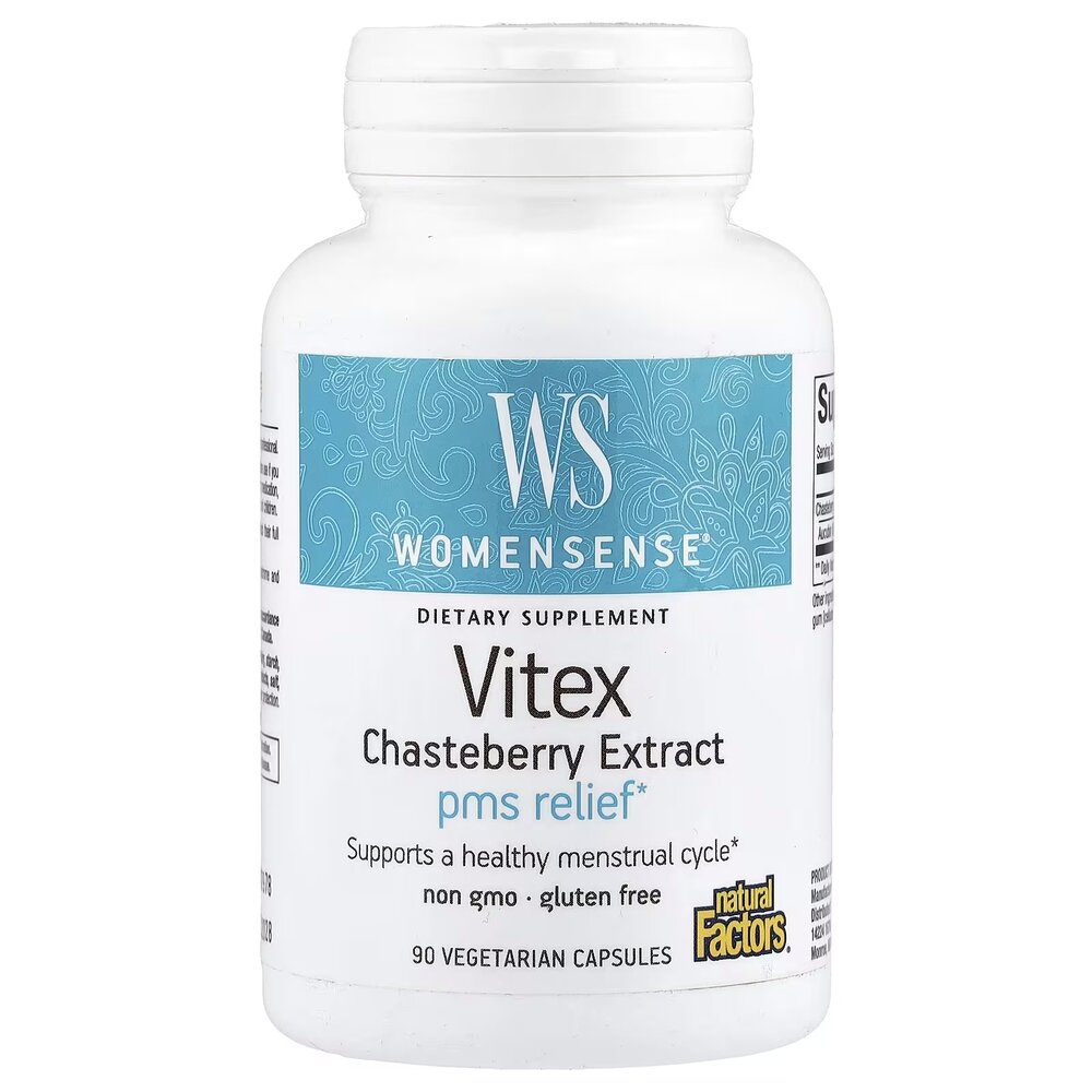 Натуральна добавка Natural Factors Womensense Vitex Chasteberry Extract, 90 вегакапсул
