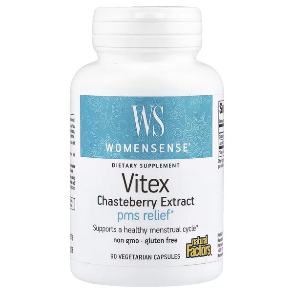 Натуральна добавка Natural Factors Womensense Vitex Chasteberry Extract, 90 вегакапсул