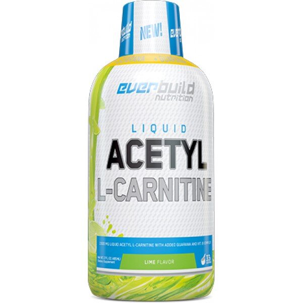 Жидкий  ацетил L-карнитин EverBuild Nutrition Acetyl L-Carnitine + Guarana Liquid, 495 мл