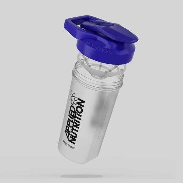 Шейкер Applied Nutrition Shaker 600 мл, Transparent/Blue. Фото 2