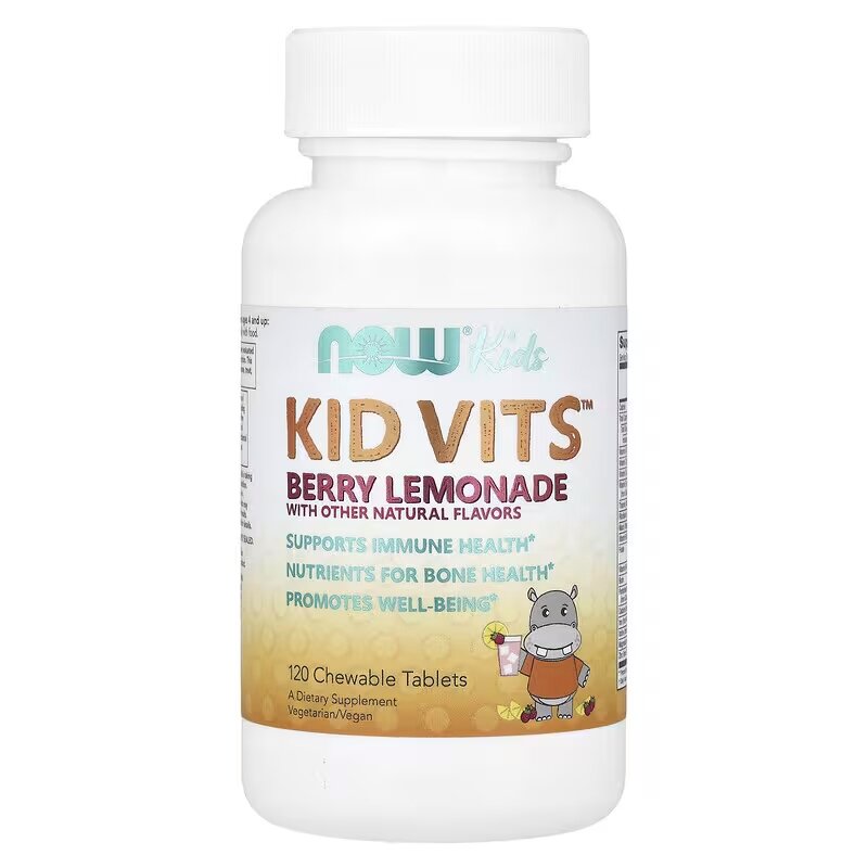 Мінерально-вітамінний комплекс NOW Kids Kid Vits, 120 жувальних таблеток