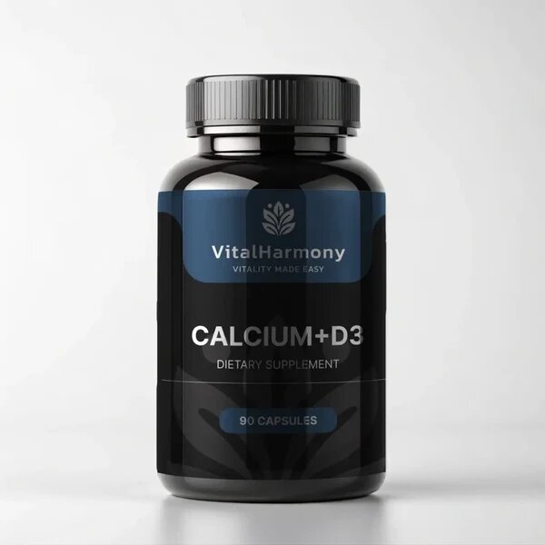 Кальций и витамин D VitalHarmony Calcium + D3, 90 капсул