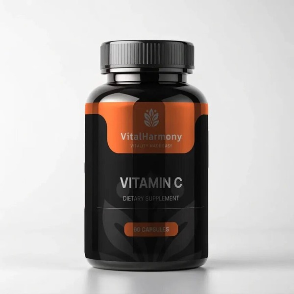 Аскорбиновая кислота VitalHarmony Vitamin C 1000, 90 капсул