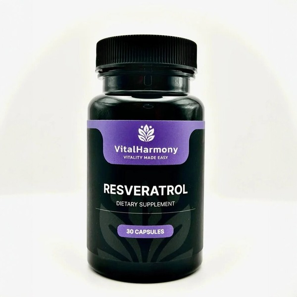 Транс-ресвератрол VitalHarmony Resveratrol 250 mg, 30 капсул для антиоксидантного захисту
