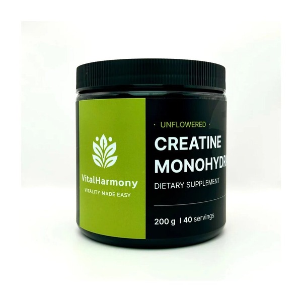 Креатин моногидрат VitalHarmony Creatine Monohydrate, 200 грамм