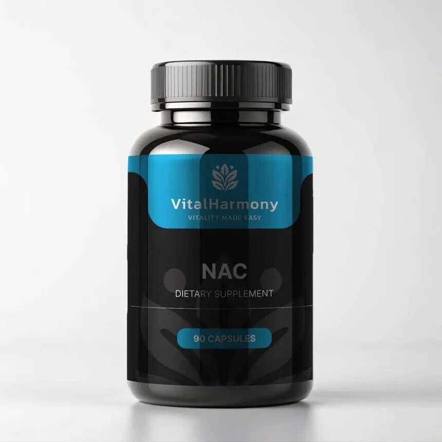 N-ацетил L-цистеин VitalHarmony NAC, 90 капсул