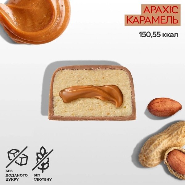 Батончик Spacefood Space Bite Protein Bar Peanut-Caramel, 45 грам