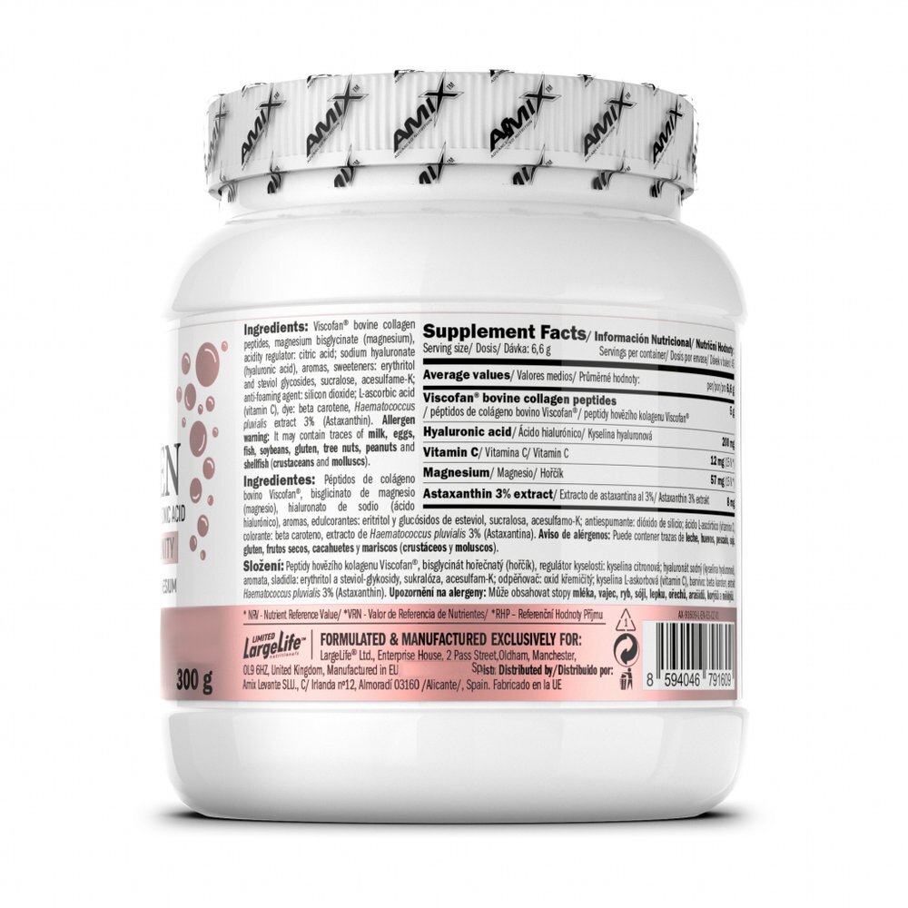Бичачі колагенові пептиди AMIX Collagen Viscofan, 300 грам. Фото 2