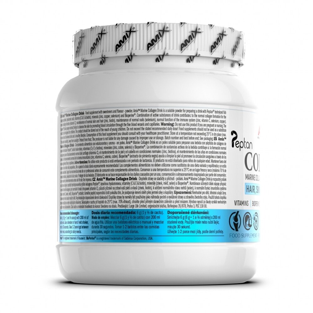 Морський колаген AMIX Collagen Marine Peptan, 300 грам. Фото 3