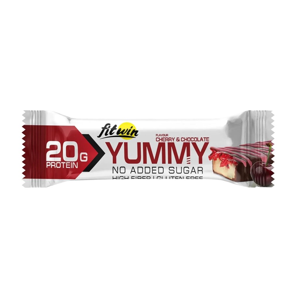 Батончик FitWin YUMMY Bar 36% no added sugar, 55 грамм. Фото 2