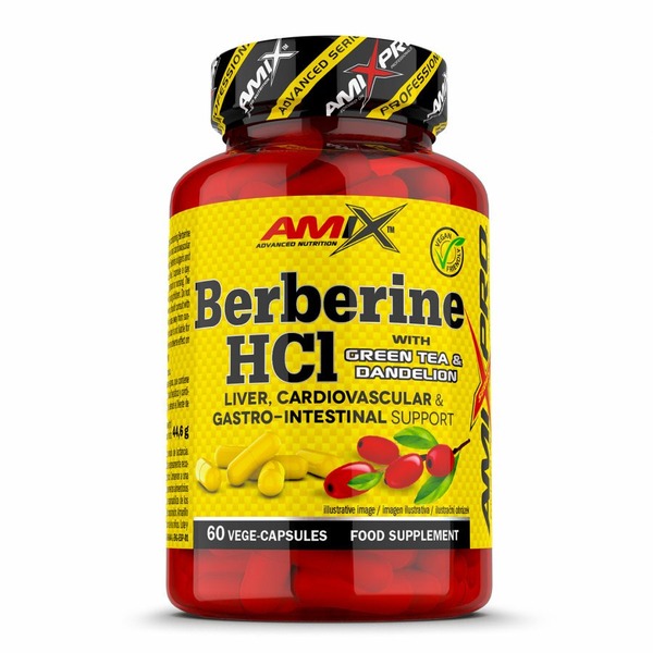 Берберин AMIX Berberine HCL 500 mg, 60 капсул