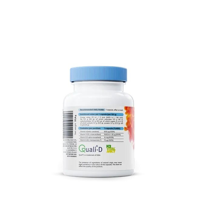 Витаминный комплекс Osavi ADEK Vitamins, 60 капсул жирорастворимых витаминов. Фото 3