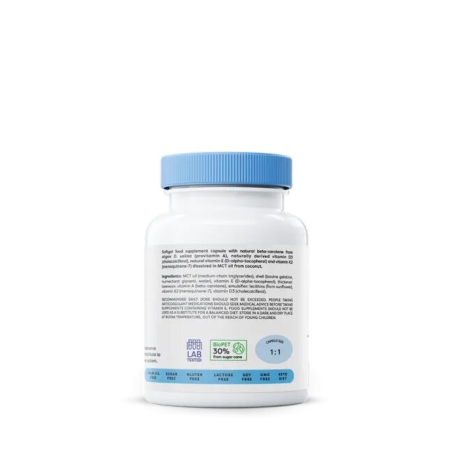 Витаминный комплекс Osavi ADEK Vitamins, 60 капсул жирорастворимых витаминов. Фото 2
