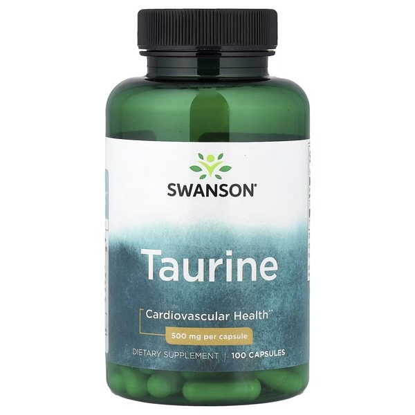 Таурин Swanson Taurine 500 mg, 100 капсул