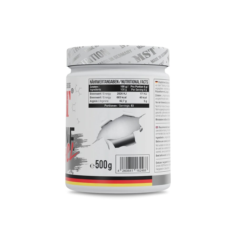 Аргінін MST Nutrition Arginine HCL, 500 грам. Фото 2