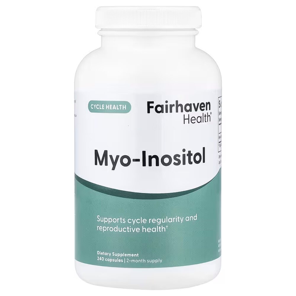 Мио-инозитол Fairhaven Health Myo-Inositol, 240 капсул для поддержания гормонального баланса