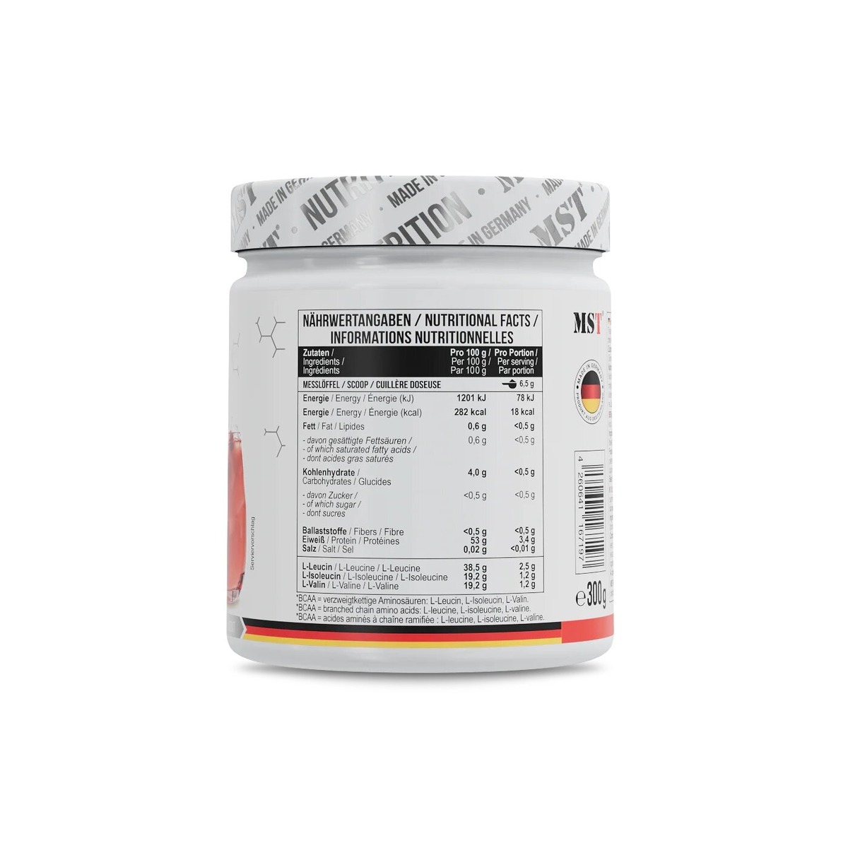 Аминокислоты MST Nutrition BCAA ZERO, 300 грамм. Фото 6