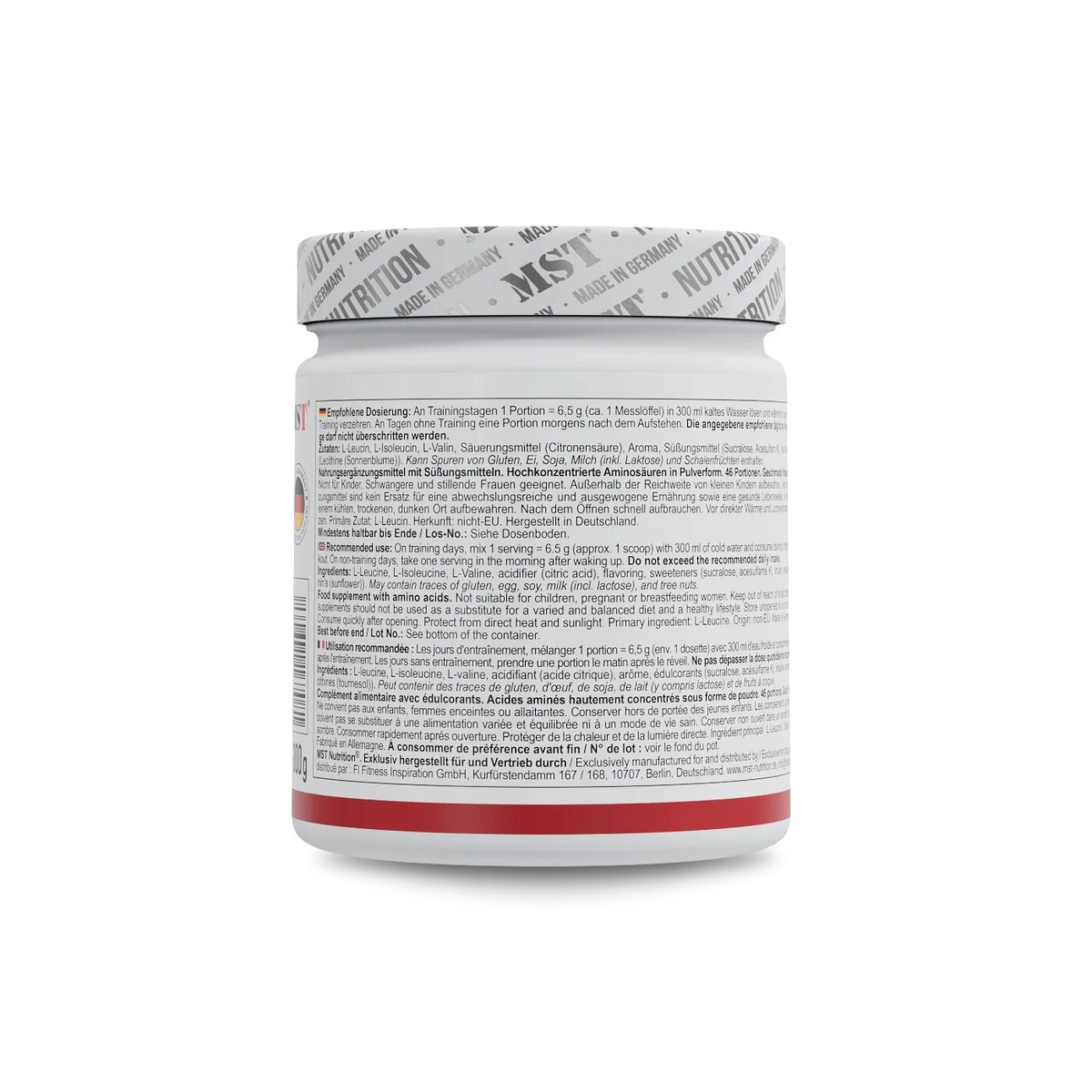Аминокислоты MST Nutrition BCAA ZERO, 300 грамм. Фото 10