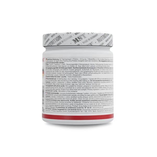 Аминокислоты MST Nutrition BCAA ZERO, 300 грамм. Фото 10