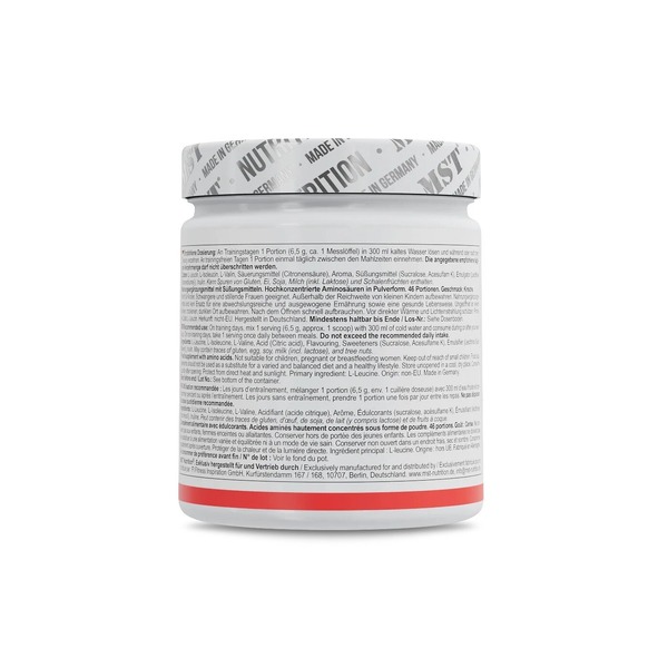 Аминокислоты MST Nutrition BCAA ZERO, 300 грамм. Фото 7