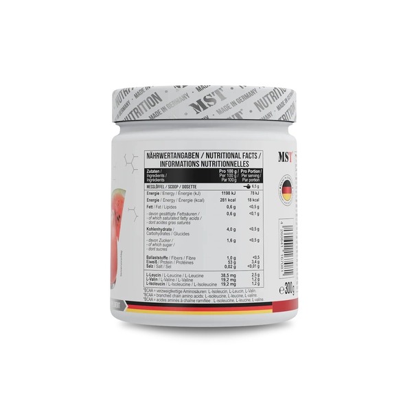 Аминокислоты MST Nutrition BCAA ZERO, 300 грамм. Фото 9