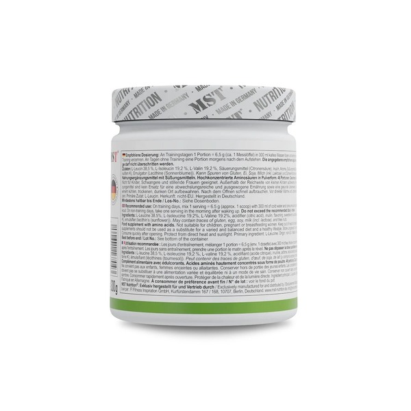 Аминокислоты MST Nutrition BCAA ZERO, 300 грамм. Фото 3
