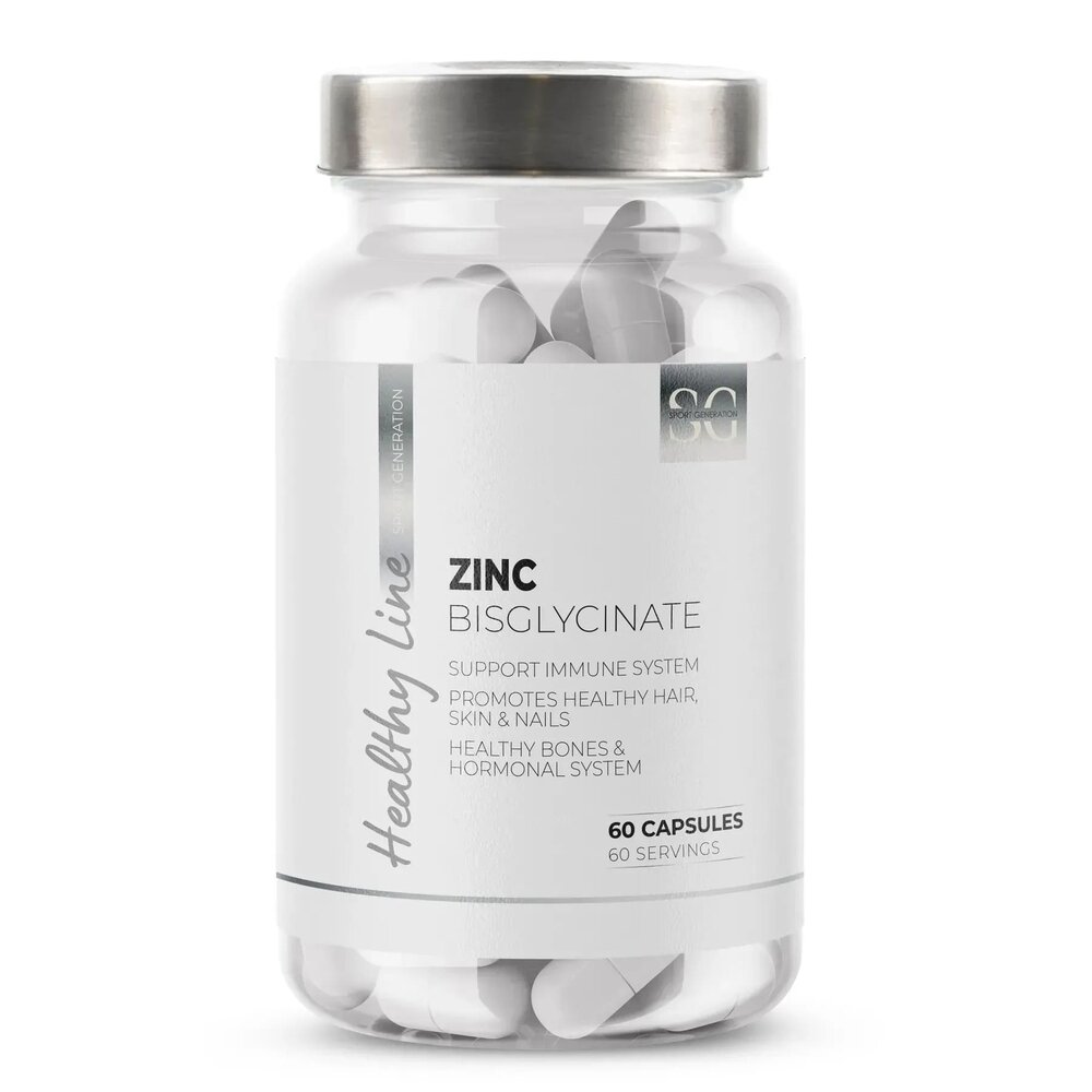 Бисглицинат цинка Sport Generation Healthy Line Zinc Bisglycinate, 60 капсул