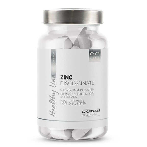 Бисглицинат цинка Sport Generation Healthy Line Zinc Bisglycinate, 60 капсул