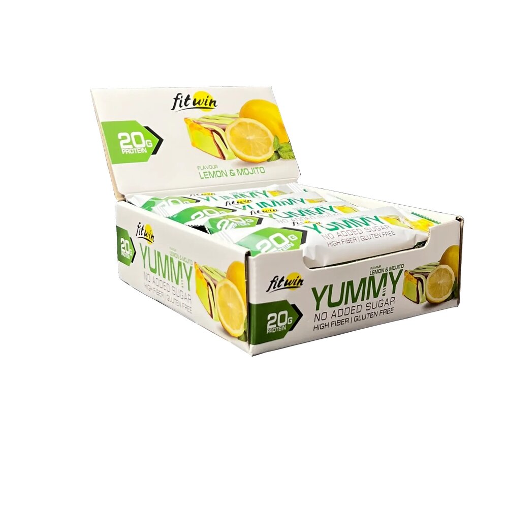 Батончик FitWin YUMMY Bar 36% no added sugar, 12*55 грам. Фото 2