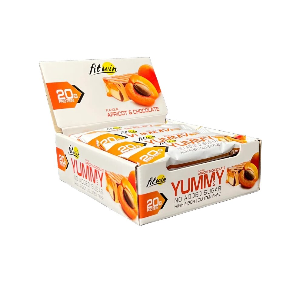 Батончик FitWin YUMMY Bar 36% no added sugar, 12*55 грам. Фото 3