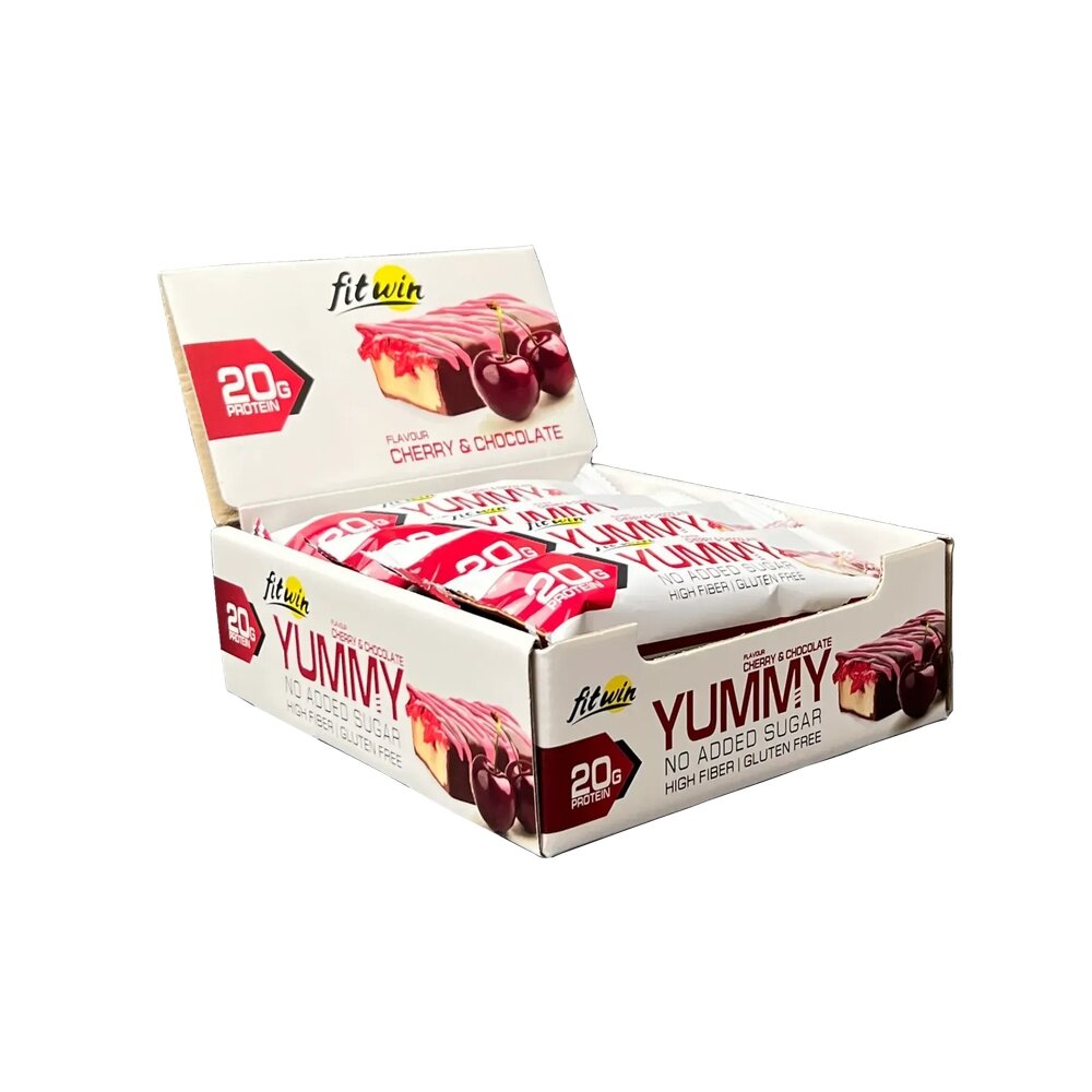 Батончик FitWin YUMMY Bar 36% no added sugar, 12*55 грам. Фото 4