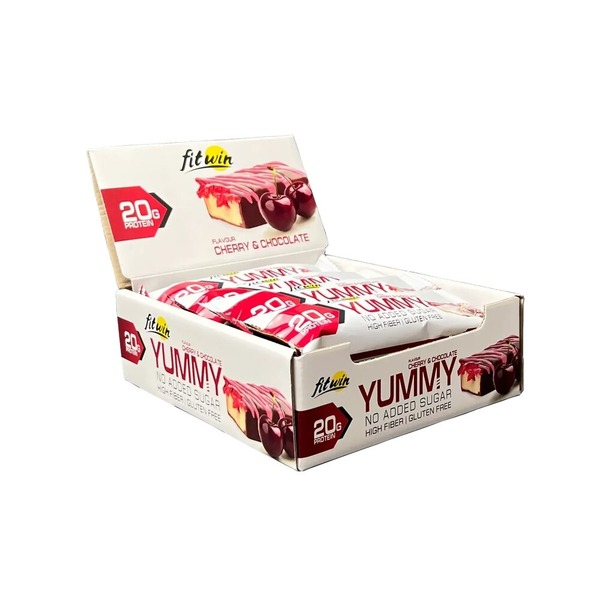 Батончик FitWin YUMMY Bar 36% no added sugar, 12*55 грам. Фото 4