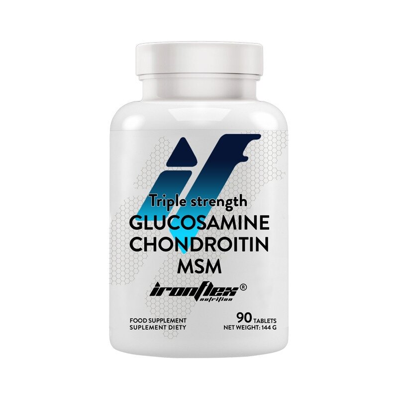 Хондропротектор IronFlex Glucosamine Chondroitin MSM Triple Strenght, 90 таблеток
