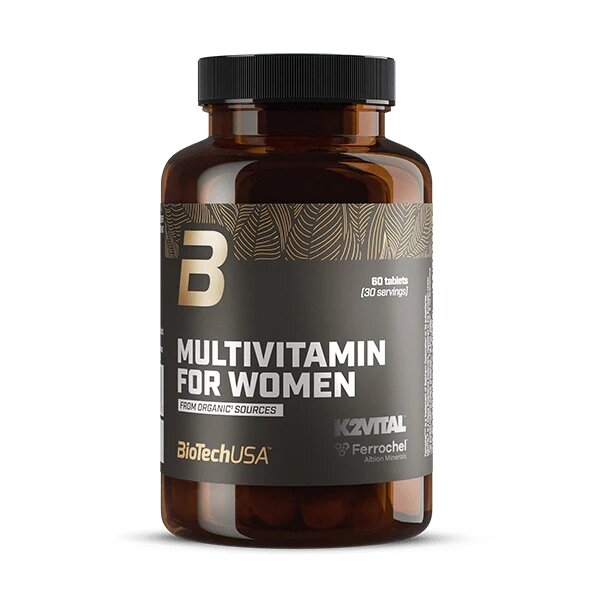 Вітамінно-мінеральний комплекс BioTech from Organic Sources Multivitamin for Women, 60 таблеток для жінок