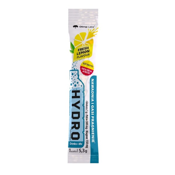 Ізотонік Olimp Sport Nutrition Drinks for life Hydro, 20*5.3 грам. Фото 2