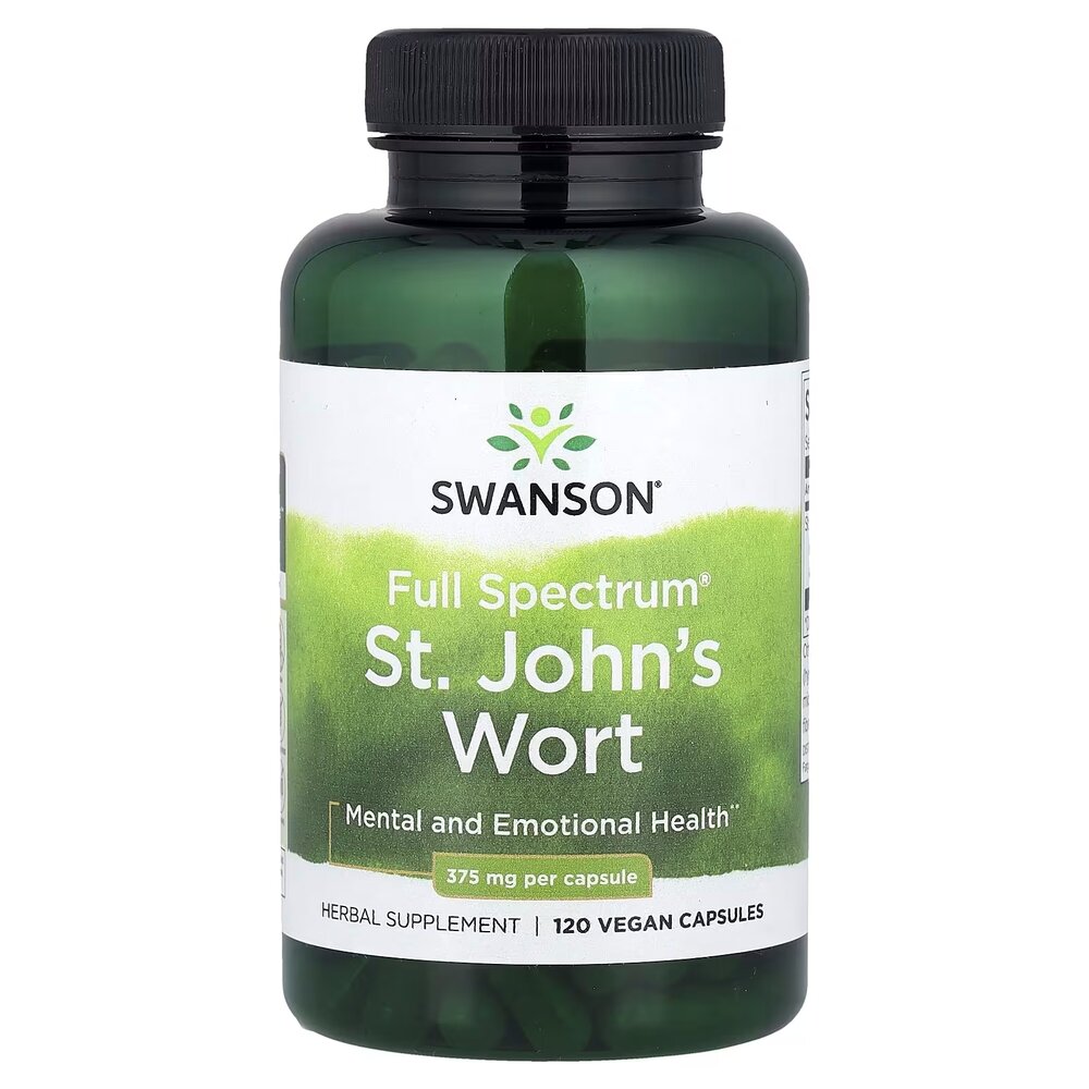Зверобой продырявленный Swanson St. John's Wort 375 mg, 120 вегакапсул