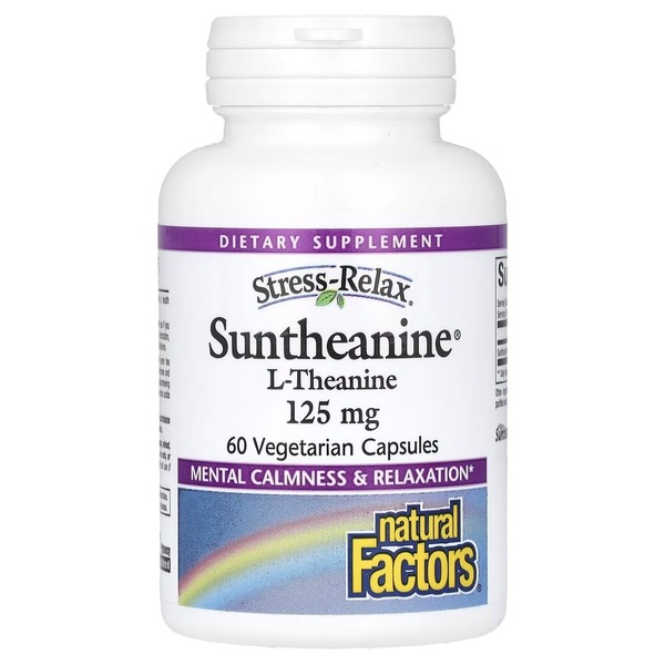 Теанін Natural Factors Stress-Relax Suntheanine L-Theanine 250 mg, 60 вегакапсул