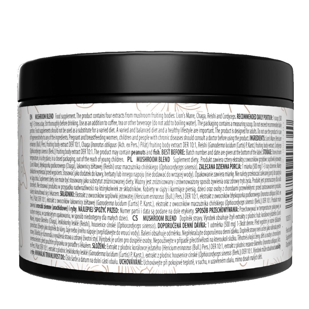 Суміш екстрактів грибів ActivLab Mushroom Blend, 100 грам. Фото 3