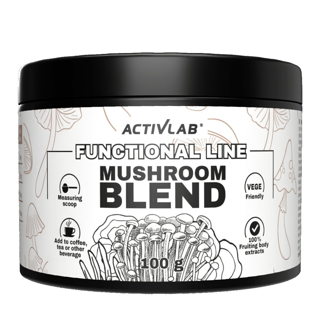 Суміш екстрактів грибів ActivLab Mushroom Blend, 100 грам