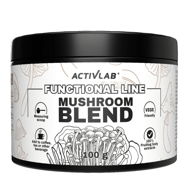Суміш екстрактів грибів ActivLab Mushroom Blend, 100 грам