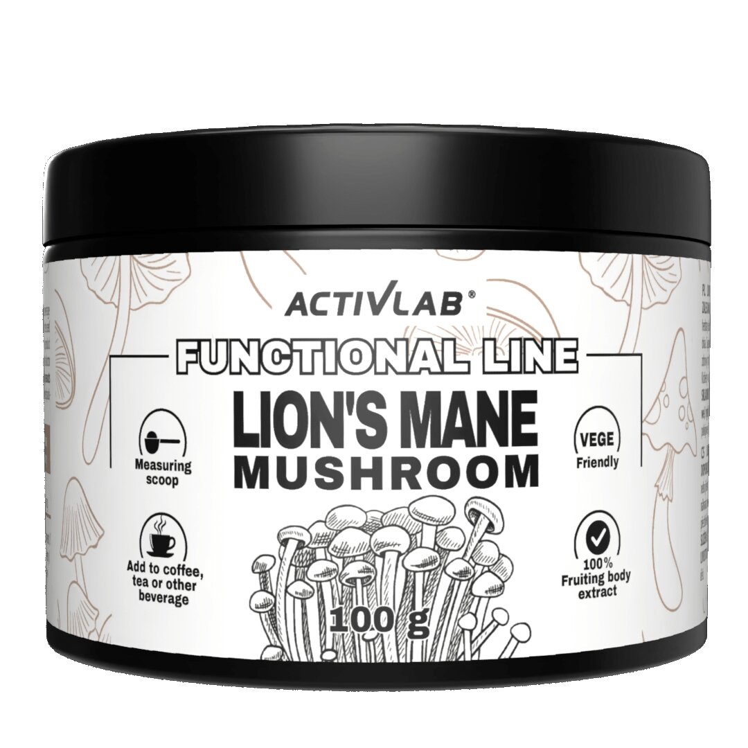 Ежовик гребенчатый ActivLab Lion's Mane Mushroom, 100 грамм