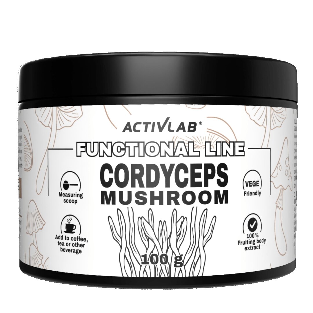 Екстракт гриба китайського кордицепса ActivLab Cordyceps Mushroom, 100 грам