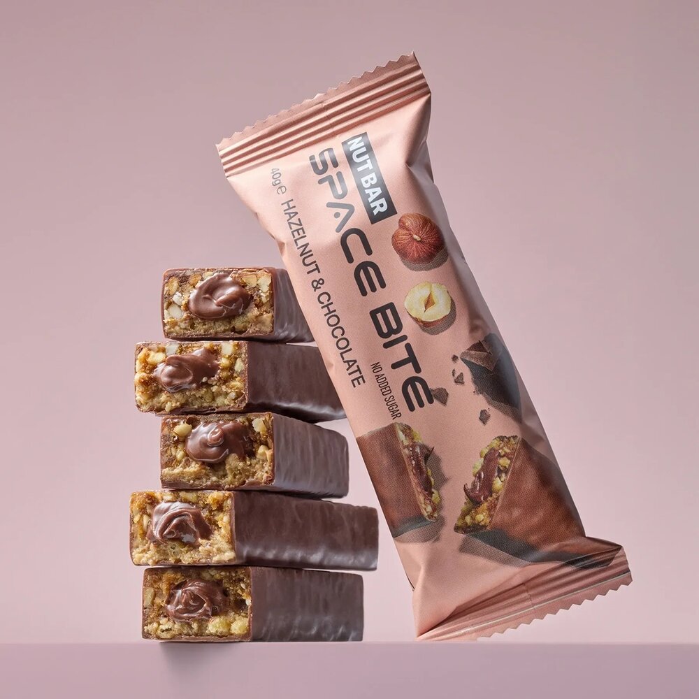 Батончик Spacefood Space Bite Nut Bar, 40 грам - Шоколад-фундук. Фото 2