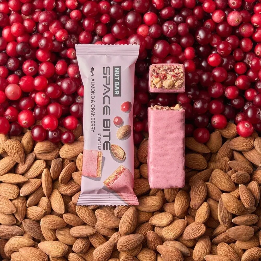 Батончик Spacefood Space Bite Nut Bar, 40 грам - Журавлина-мигдаль. Фото 3